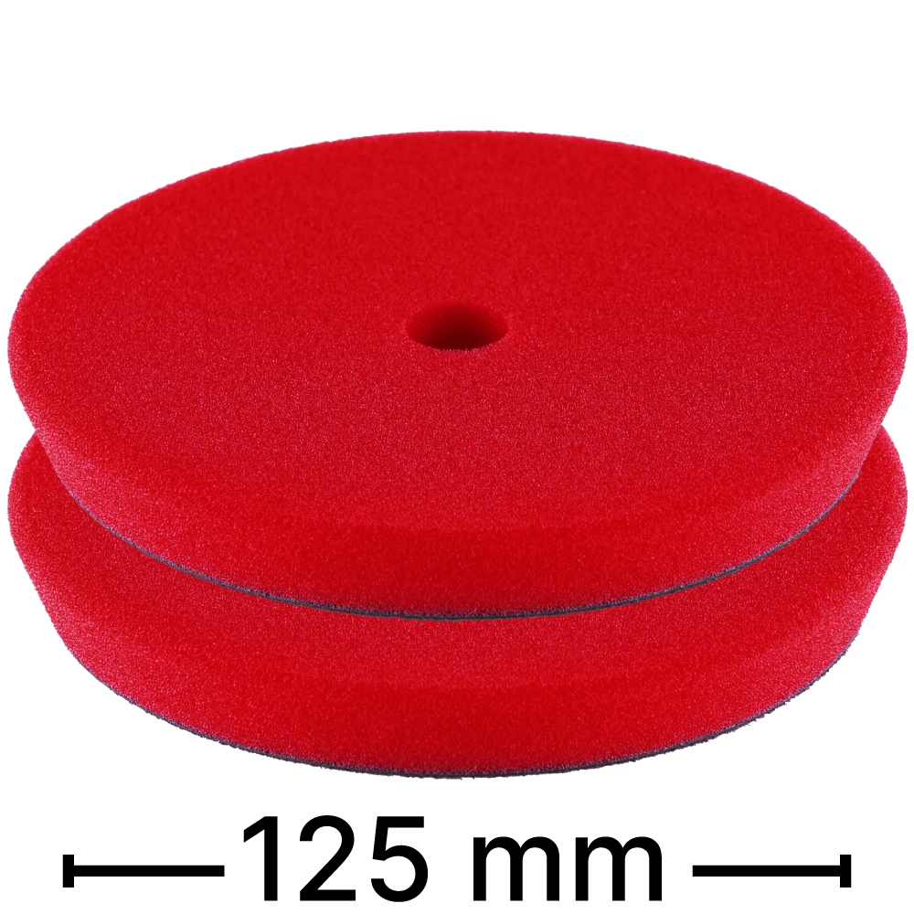 FLEX 532.398 PP-C 125 Đệm đánh bóng Cut-Pad bọt biển cứng màu đỏ 2 chiếc