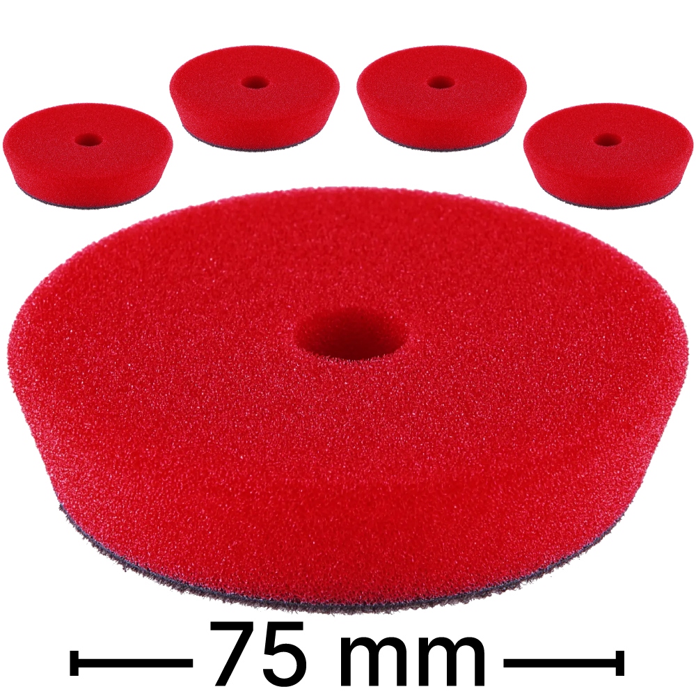 FLEX 532.650 PP-C 75 Phớt đánh bóng bước 1 màu đỏ độ cứng cao 5 chiếc