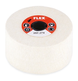 FLEX 257.374 Bánh nỉ đánh bóng Ø 100 x 50 mm nỉ đánh bóng đàn hồi