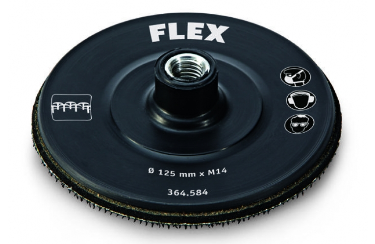 Đế chà nhám gai dính FLEX 364.584 HOOK Ø 125 x M 14