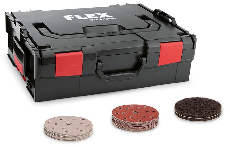 Bộ giấy nhám FLEX 408.468 P-Box Paint-Set D150 nhám gai Ø150mm