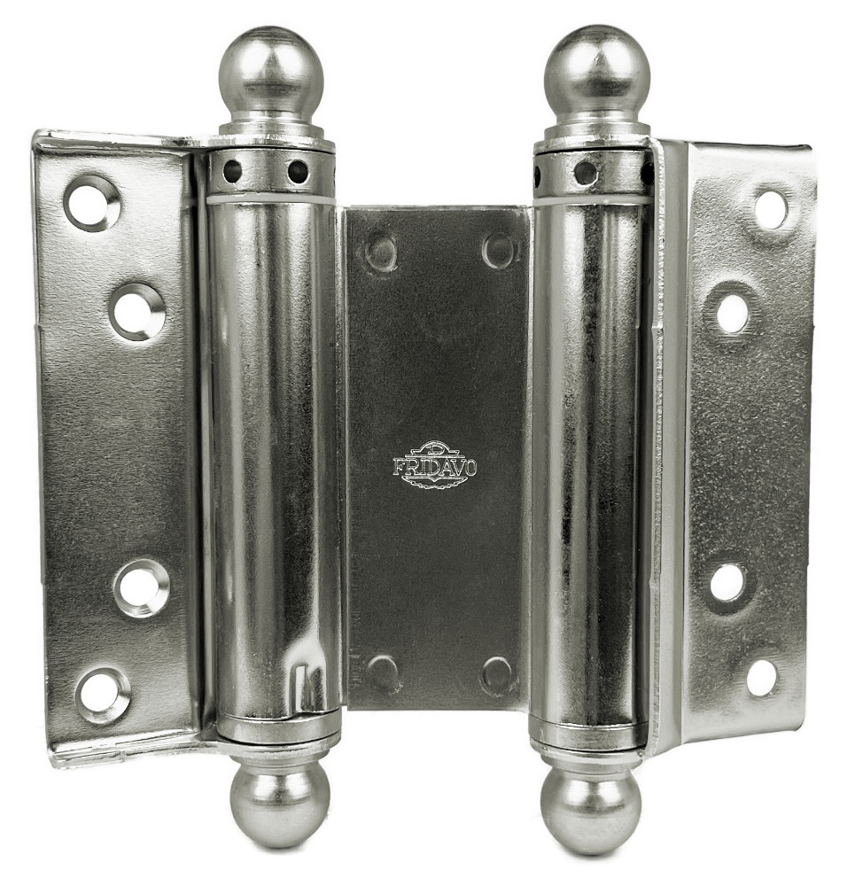 Fridavo Số 123 - Thép niken - Bản lề lò xo xoắn cho cửa xoay, tác động kép - Mẫu M
