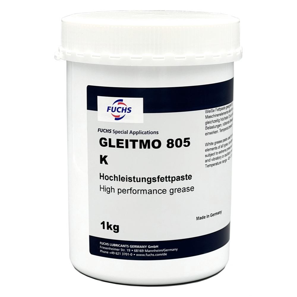 Mỡ bôi trơn hiệu suất cao Fuchs Gleitmo 805 K dạng bột nhão NLGI 1 màu trắng 1kg