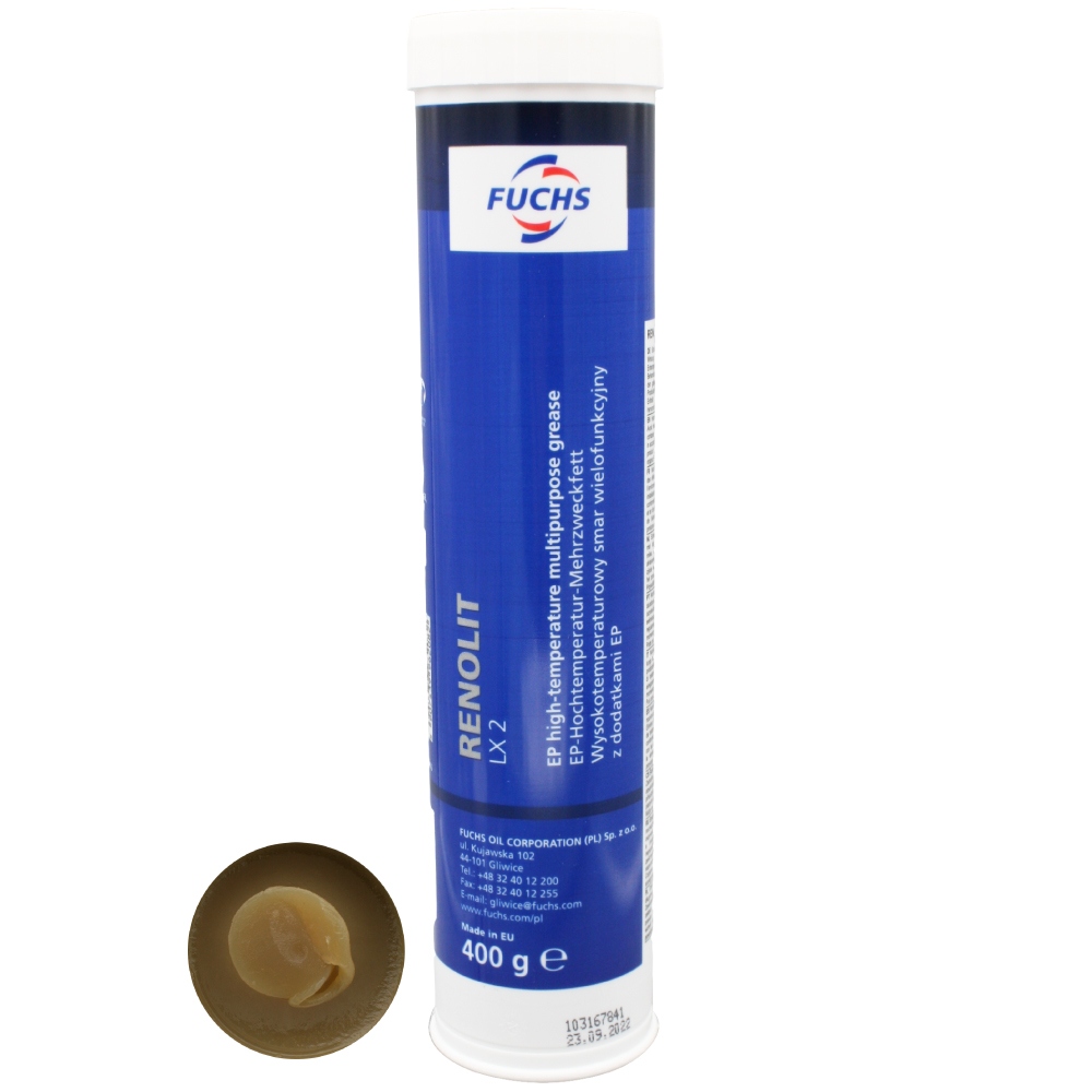 Mỡ bôi trơn hiệu suất cao Fuchs Renolit LX 2 (Duraplex EP2) 400g