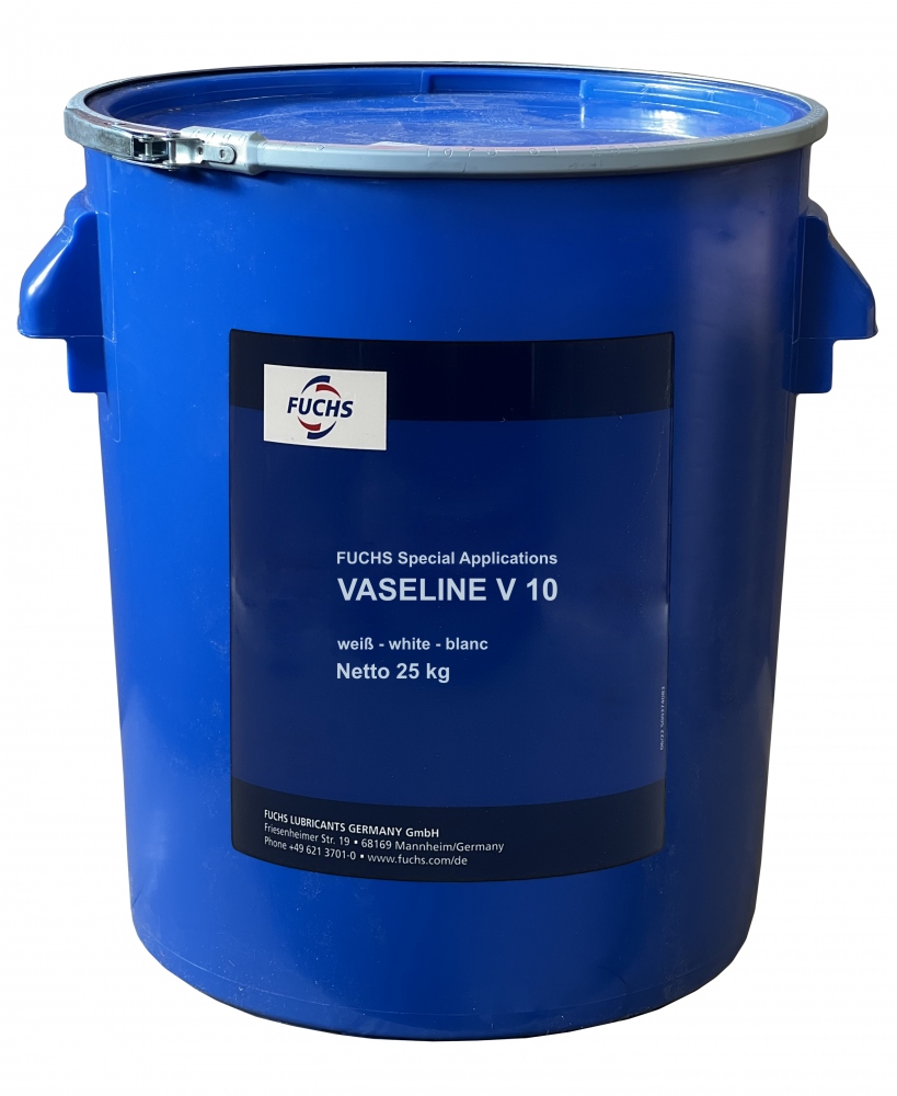Mỡ bôi trơn Fuchs Vaseline White V 10 dùng cho ngành thực phẩm và dược phẩm 25kg