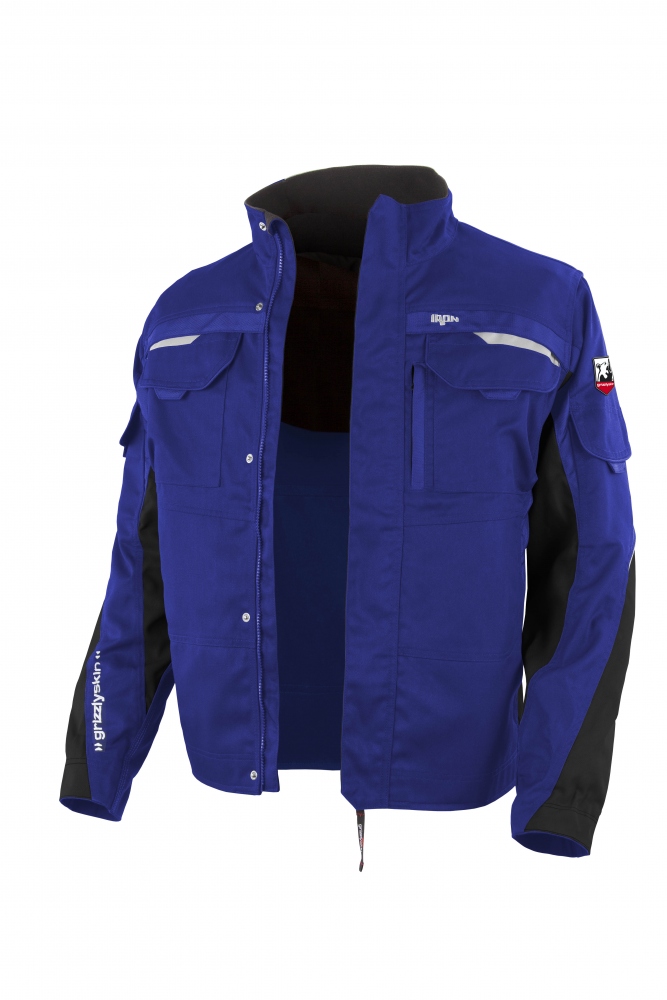 Áo khoác bảo hộ lao động Grizzlyskin GIM3900 IRON chất liệu vải Lyocell màu xanh đen cỡ S-6XL
