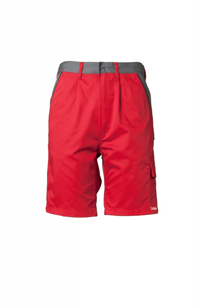 Quần short bảo hộ lao động Planam 2376 HIGHLINE, thoải mái, màu đỏ/xám xanh/đen, size XS-4XL