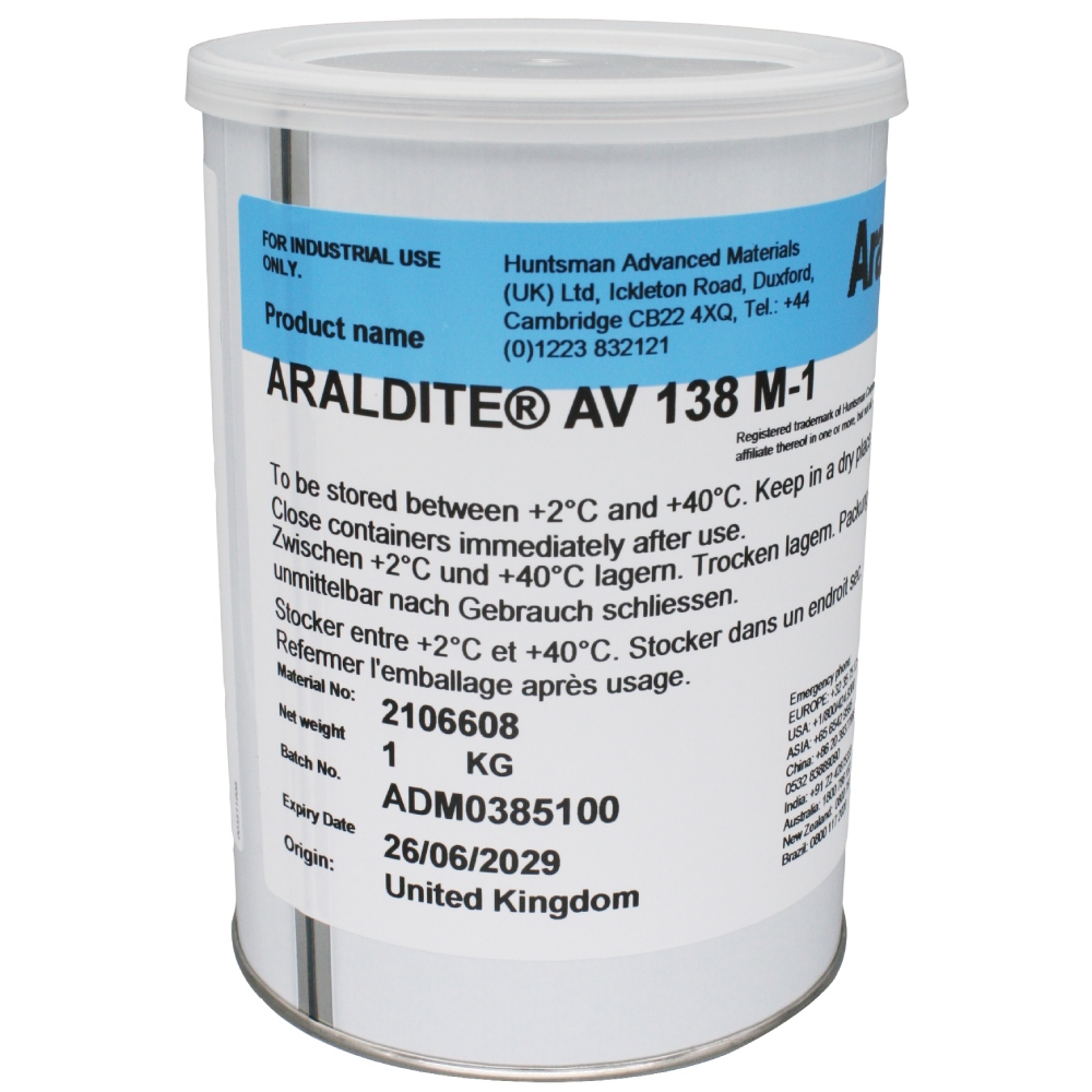 Keo dán Epoxy Huntsman Araldite AV 138 M-1 lon 1kg