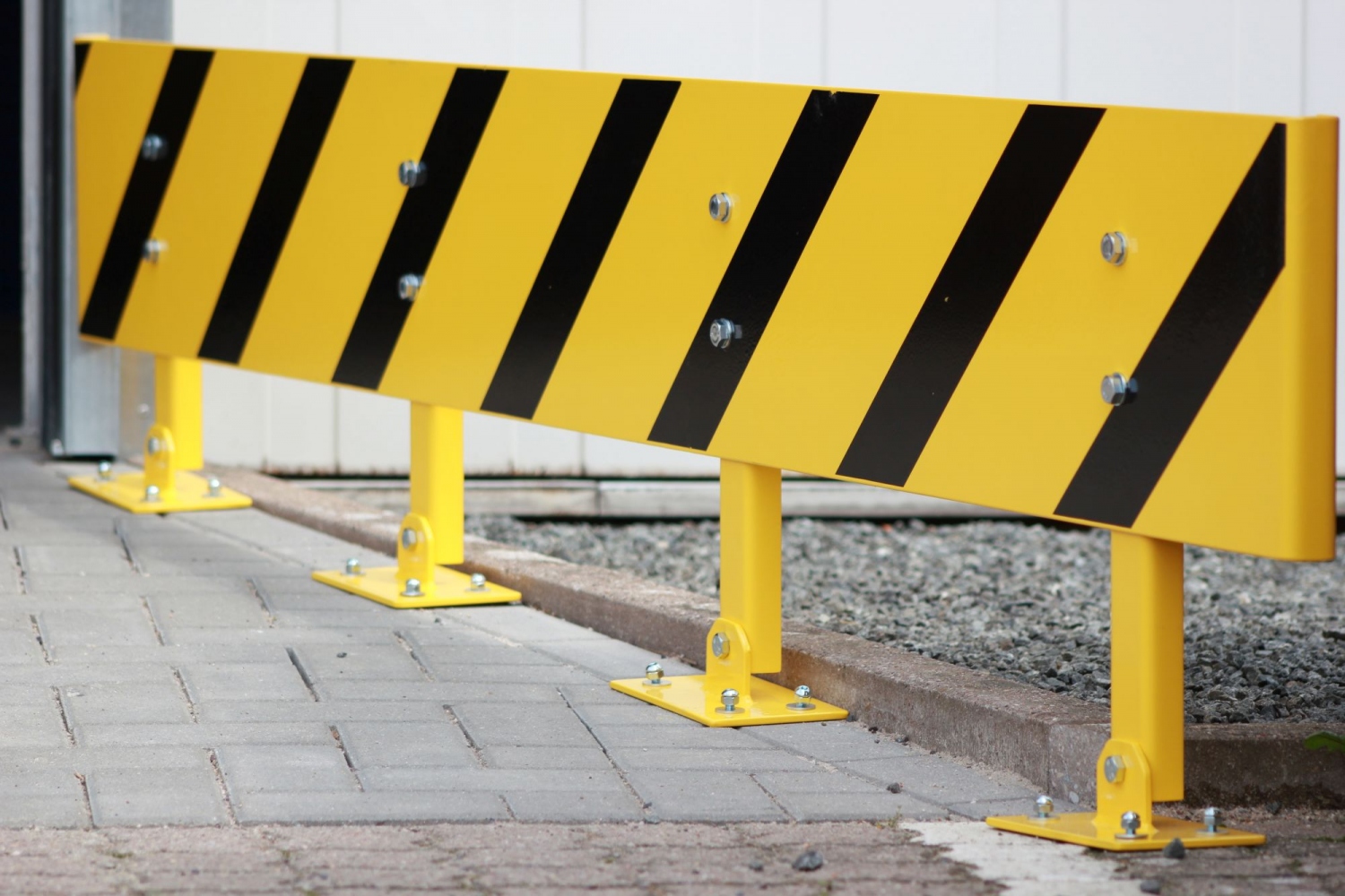Thanh chắn an toàn điều chỉnh độ cao CRASH STOP HVA-2400, màu vàng-đen, 240 cm