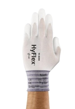 Găng tay bảo hộ Ansell HyFlex 11-600 dệt kim siêu mịn cho công việc đòi hỏi độ chính xác cao, kích cỡ 6-11