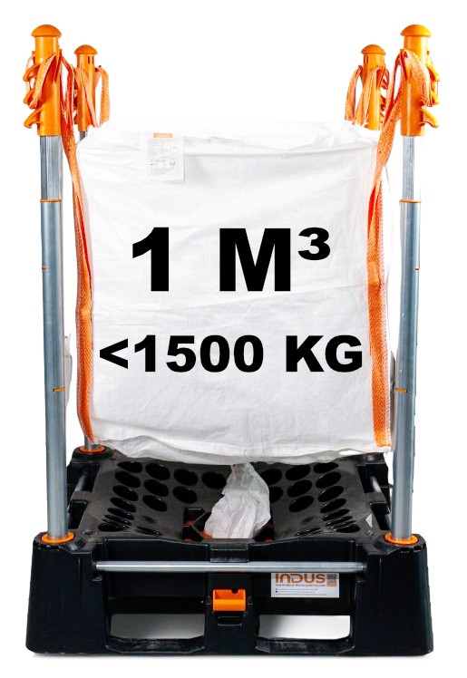 Hệ thống xử lý và lưu trữ độc đáo Indus Flow dành cho túi chứa hàng kích thước lớn 1m3