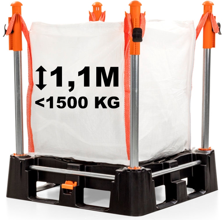 Hệ thống xử lý và lưu trữ túi chứa hàng rời (big bag) độc nhất Indus Neva - chiều cao 1,10m