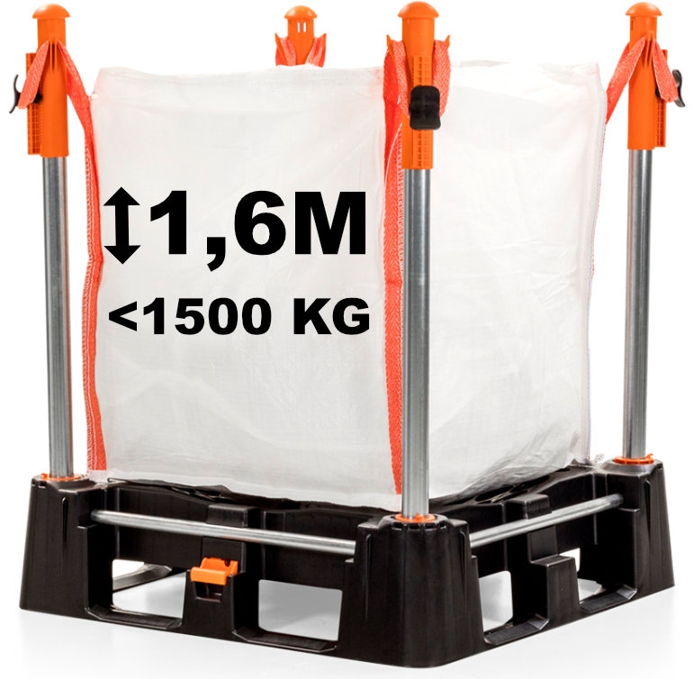 Hệ thống lưu trữ và xếp dỡ Big Bag độc bản Indus Neva - Chiều cao 1,60m