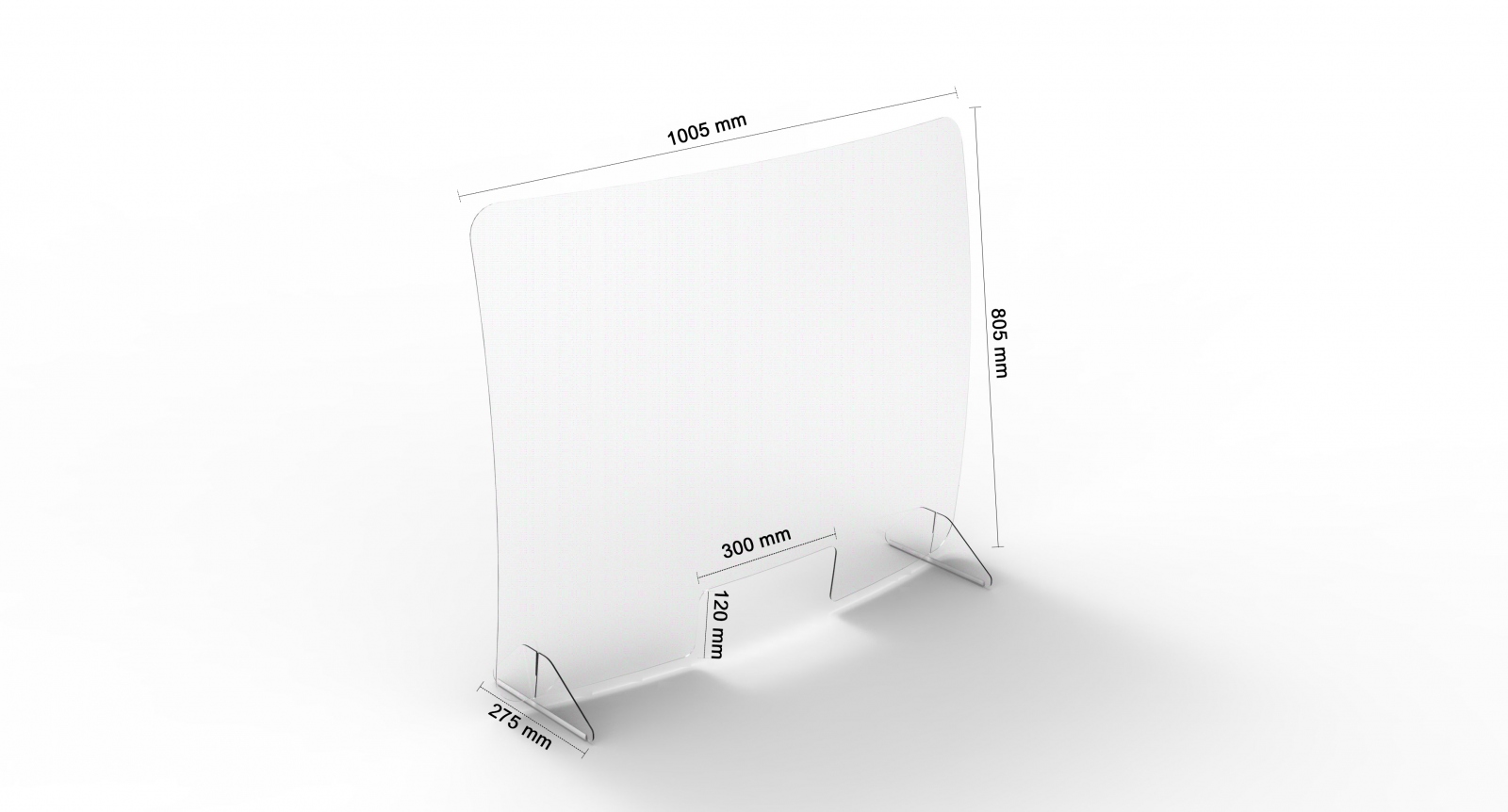 Tấm chắn phòng chống lây nhiễm cho nơi làm việc 80,5x100,5 cm