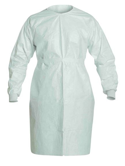 Tạp dề tay dài DuPont Tyvek ISOCLEAN Cấp độ 3 màu trắng, cỡ S/M