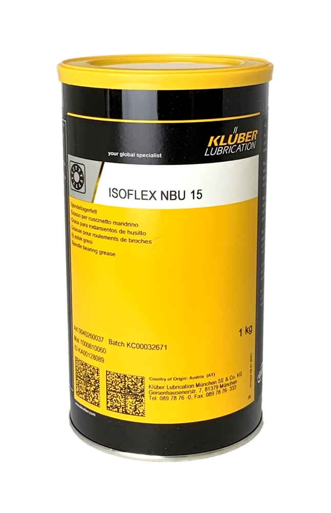Mỡ bôi trơn vòng bi trục chính tốc độ cao Klüber ISOFLEX NBU 15 hộp 1kg