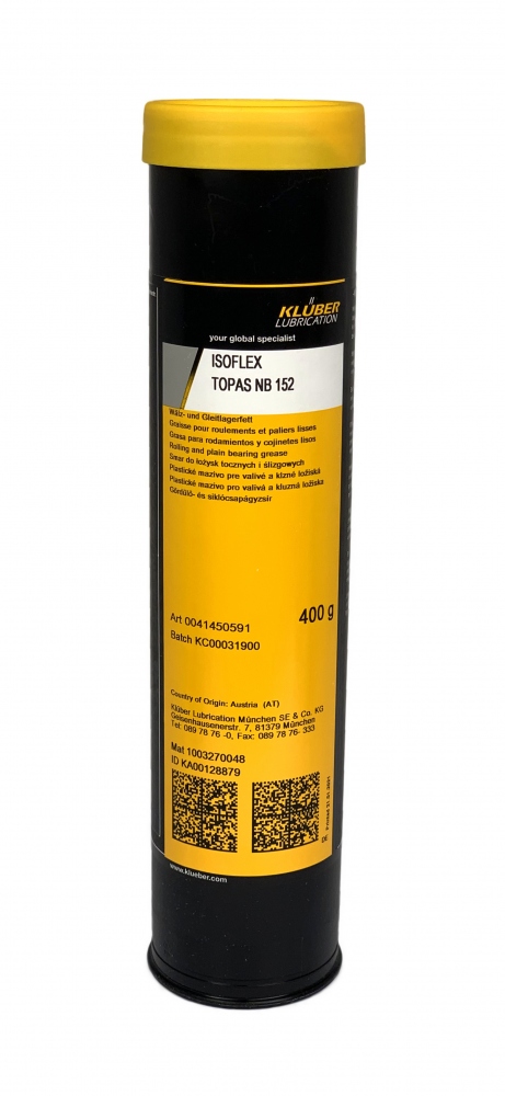 Mỡ bôi trơn vòng bi và ổ trượt tổng hợp Klüber Topas NB 152 400g