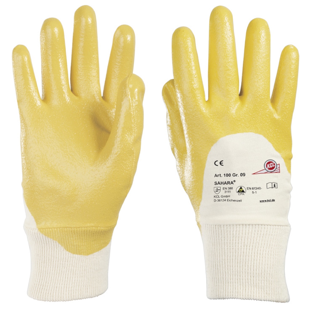 Găng tay bảo hộ KCL Sahara 100 phủ nitrile, kích cỡ 7-10