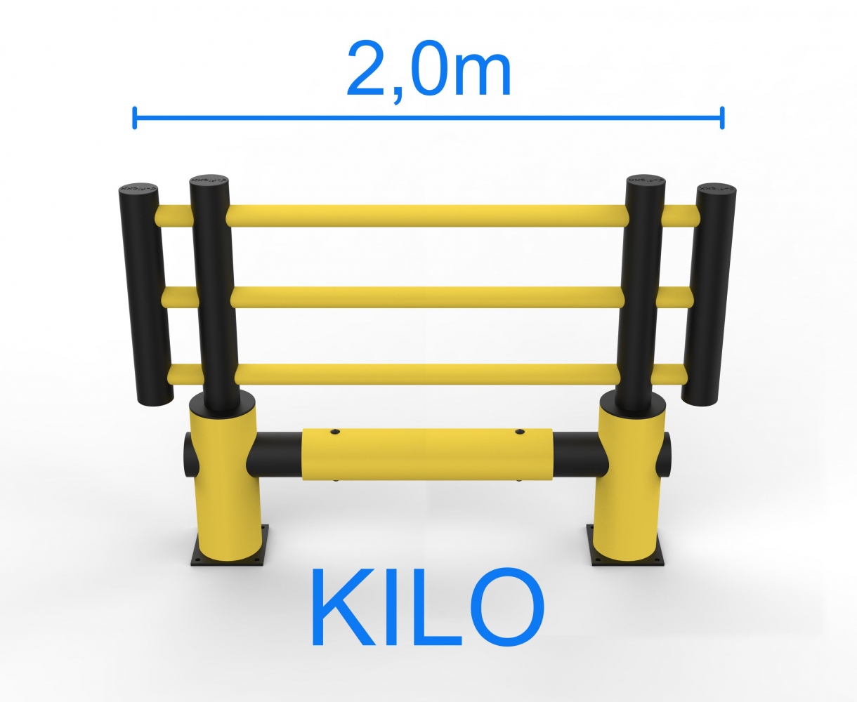 Hàng rào bảo vệ máy bằng polyurethane D-Flexx Kilo DFKI FU3 cao 2,0m