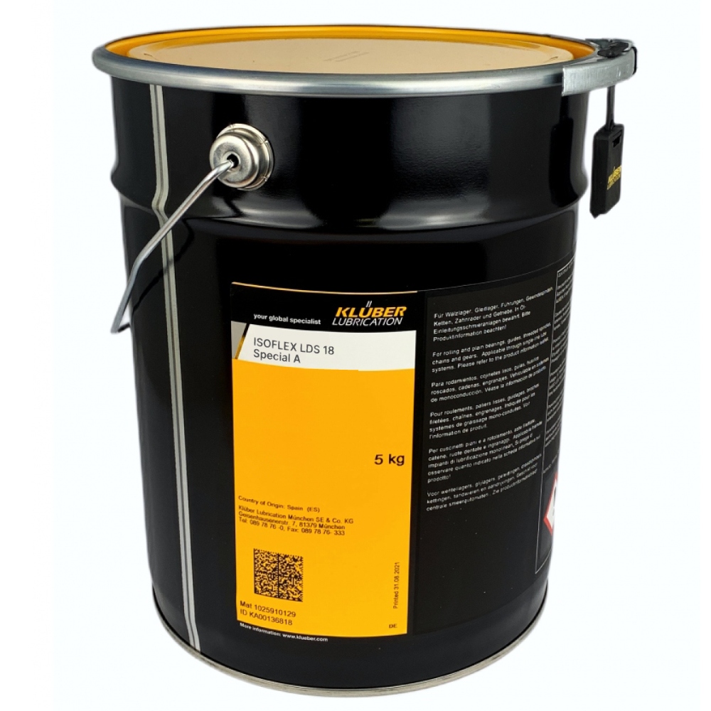 Mỡ bôi trơn dài hạn Klüber ISOFLEX LDS 18 Special A 5kg