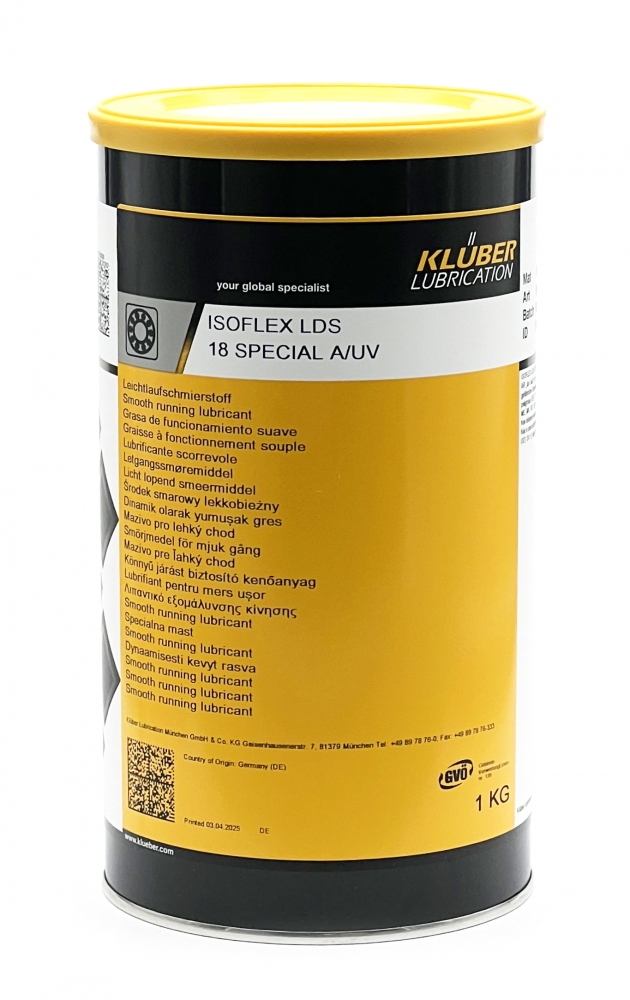 Mỡ bôi trơn dài hạn Klüber ISOFLEX LDS 18 Special A/UV 1kg