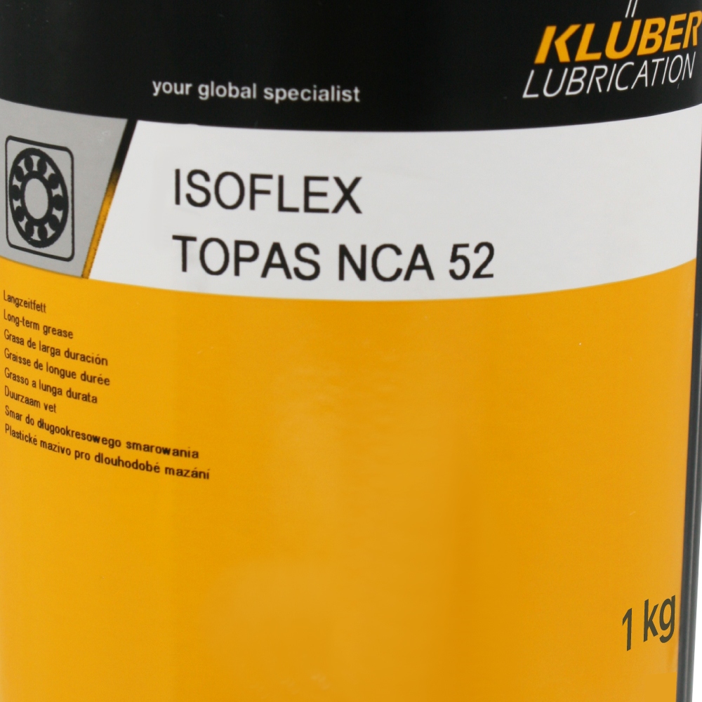 Mỡ bôi trơn tổng hợp dài hạn Klüber ISOFLEX TOPAS NCA 52 hộp 1 kg