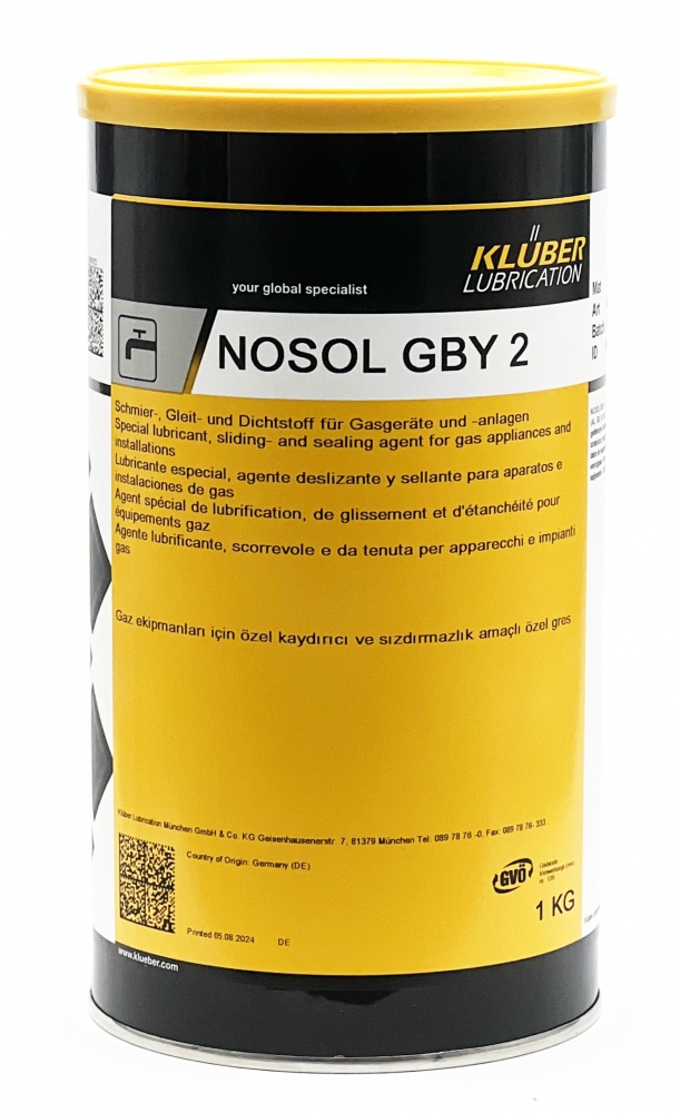 Mỡ bôi trơn tổng hợp đặc biệt Klüber Nosol GBY 2 lon 1kg