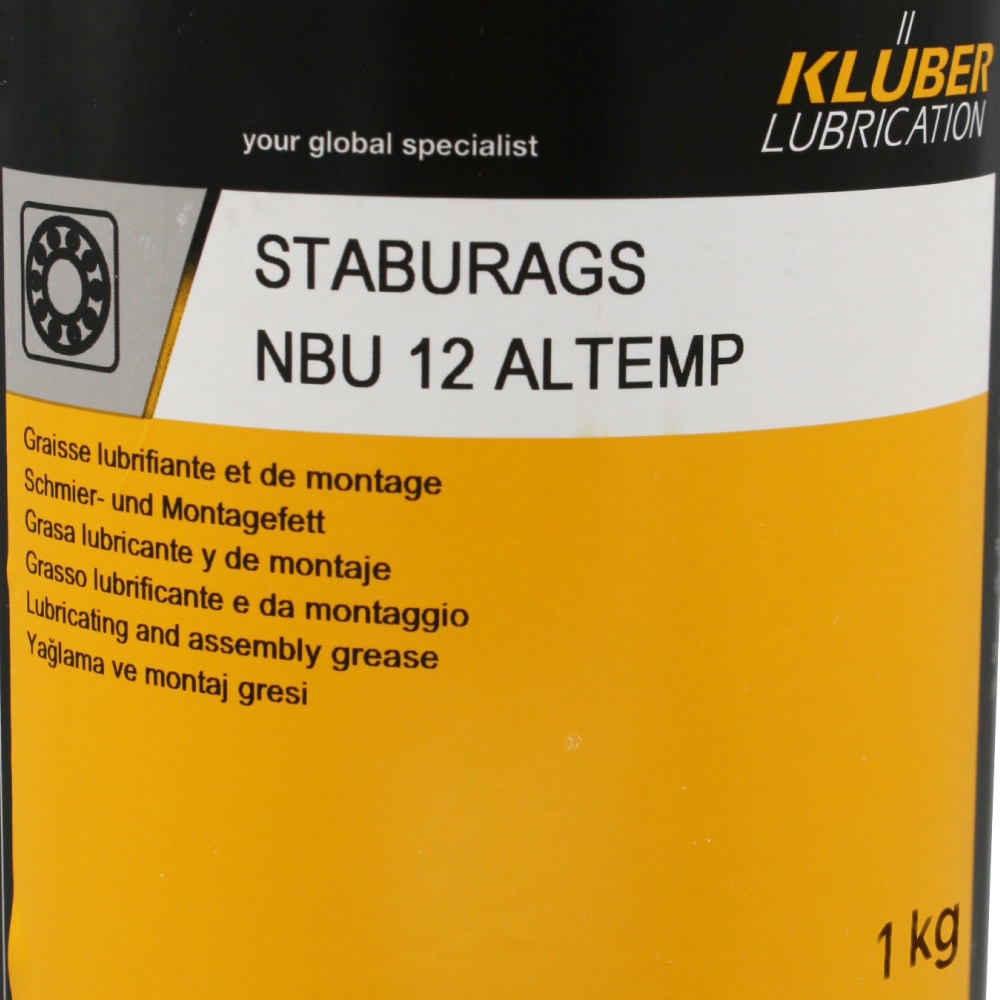 Mỡ bôi trơn vòng bi Klüber STABURAGS NBU 12 ALTEMP hộp 1kg