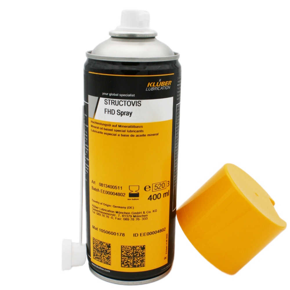 Dầu bôi trơn đặc biệt gốc dầu khoáng Klüber Structovis FHD dạng bình xịt 400ml