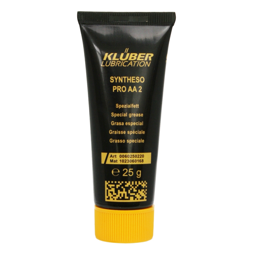 Mỡ bôi trơn Klüber SYNTHESO PRO AA 2 cho phớt cao su và nhựa dạng tuýp 25g