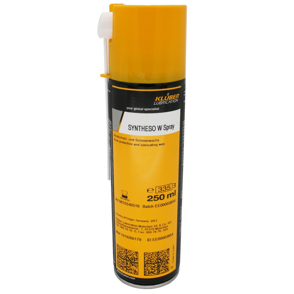 Klüber SYNTHESO W Spray Sáp bôi trơn và ngăn ngừa rỉ sét 250ml