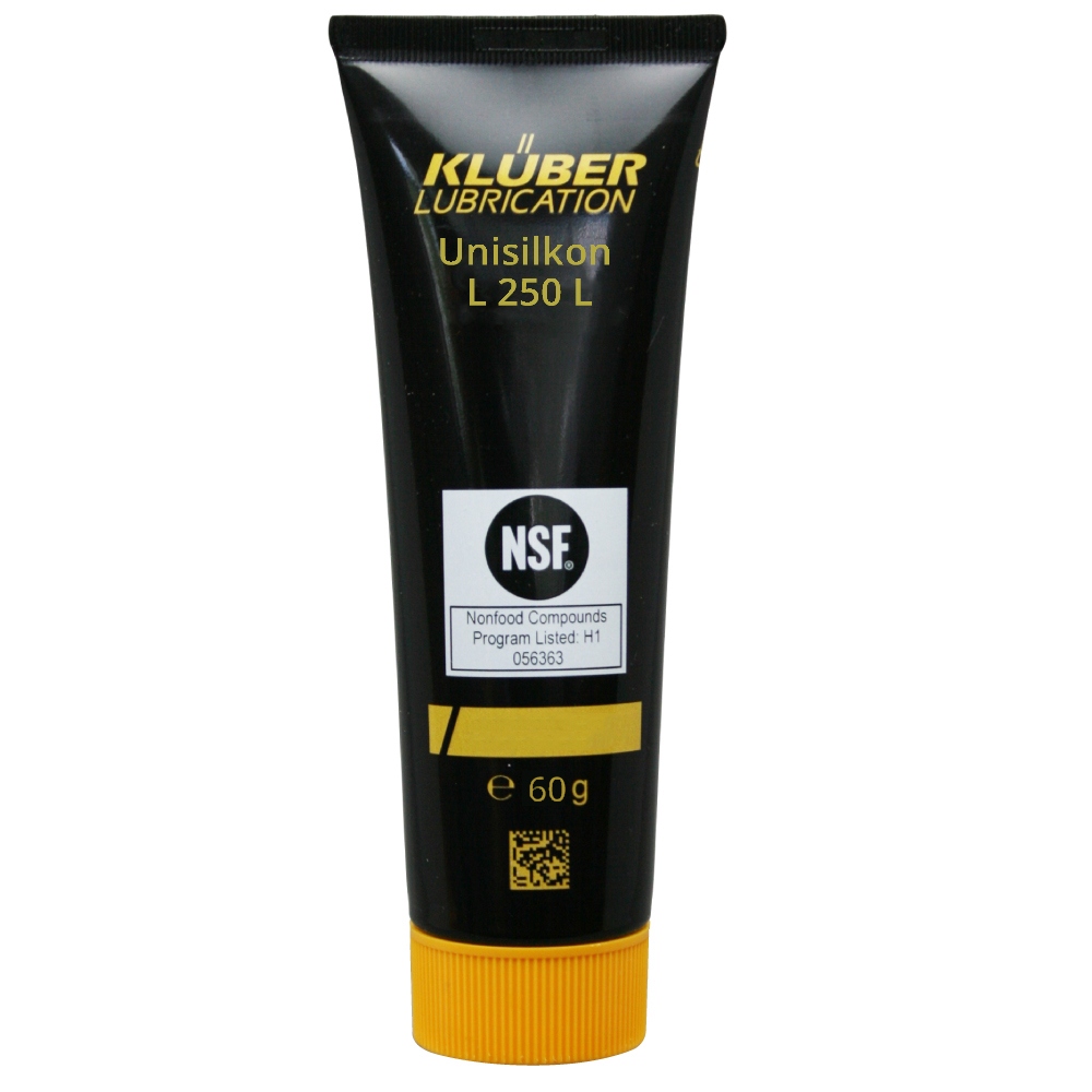 Mỡ bôi trơn vòi và van Klüber Unisilkon L 250 L, tuýp 60g