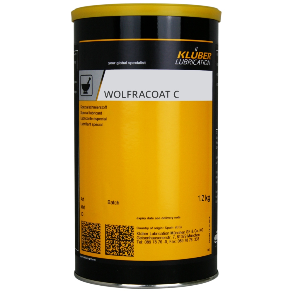 Mỡ bôi trơn chịu nhiệt độ cao Klüber WOLFRACOAT C hộp 1,2 kg