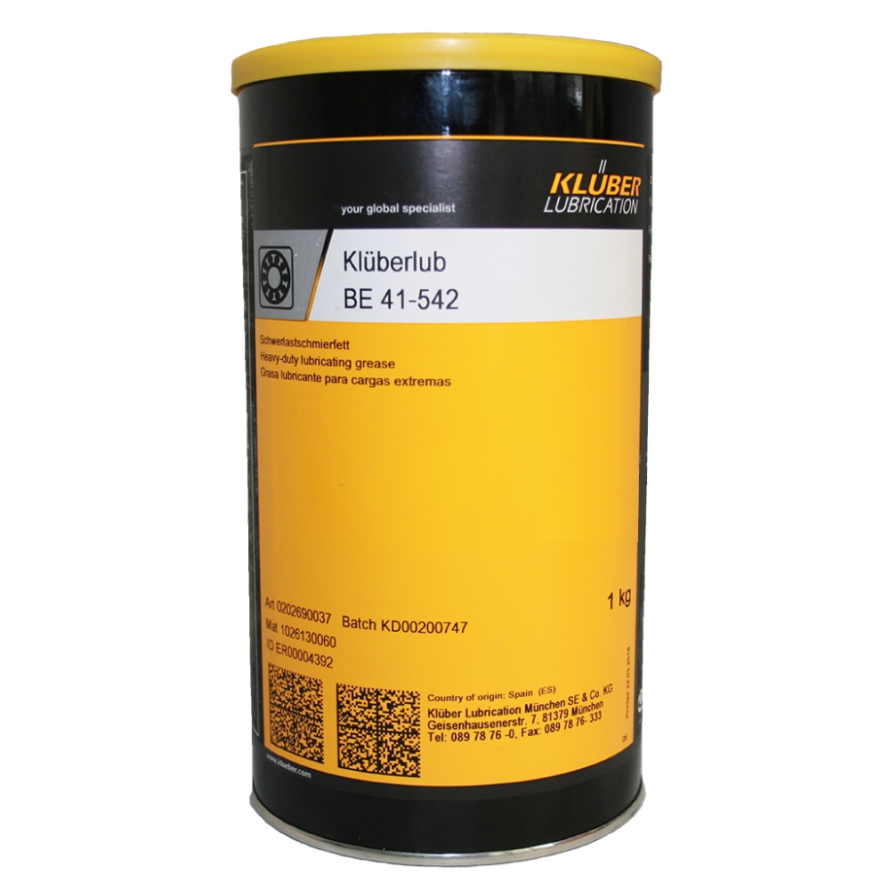 Mỡ bôi trơn chịu tải nặng cho vòng bi Klüberlub BE 41-542 hộp 1kg