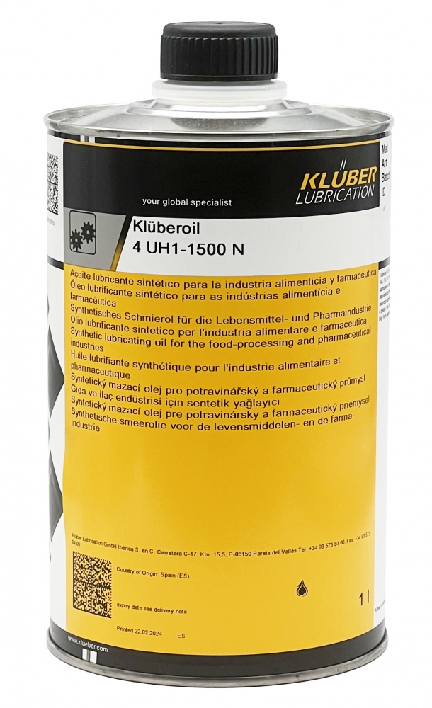 Dầu bánh răng và dầu đa năng tổng hợp Klüberoil 4 UH1-1500 N 1L