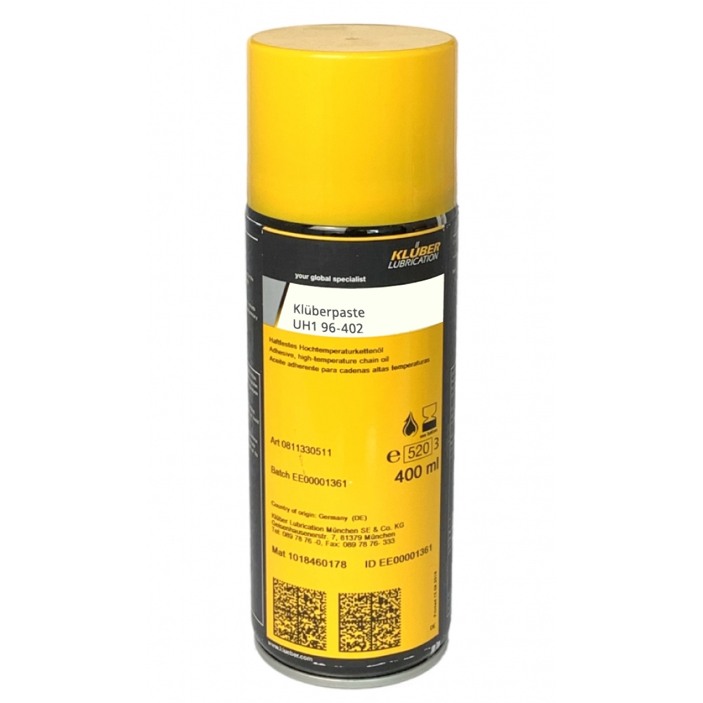Mỡ chịu nhiệt độ cao Klüberpaste UH1 96-402 dùng cho ngành thực phẩm dạng xịt 400ml
