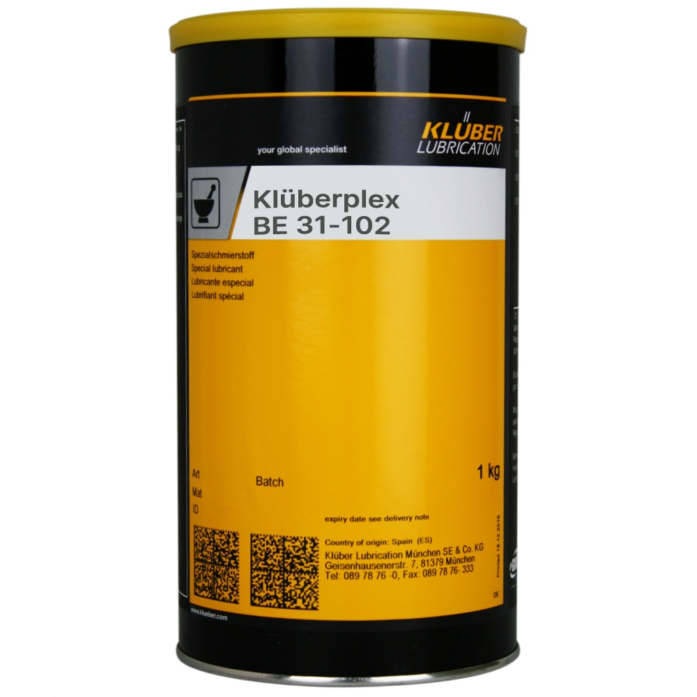 Mỡ bôi trơn Klüberplex BE 31-102 cho các yêu cầu khắc nghiệt hộp 1kg