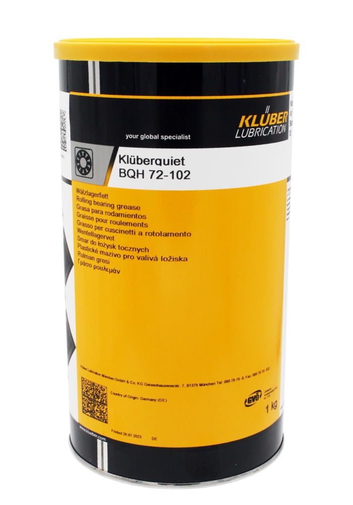 Mỡ bôi trơn vòng bi độ tinh khiết cao Klüberquiet BQH 72-102 hộp 1kg