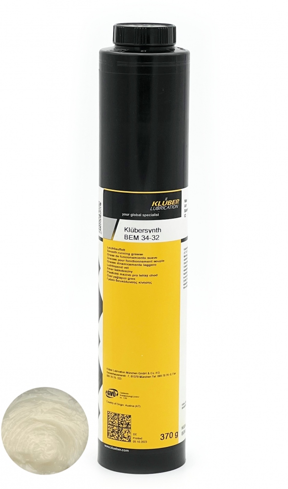 Klübersynth BEM 34-32 Mỡ bôi trơn vận hành êm cho dẫn hướng tuyến tính 370g Lube
