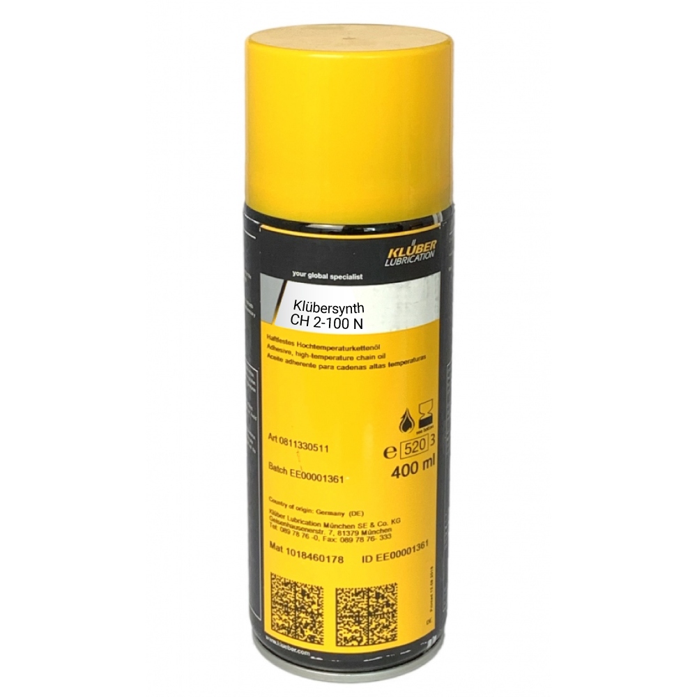 Dầu xích chịu nhiệt độ cao Klübersynth CH 2-100 N dạng bình xịt 400ml