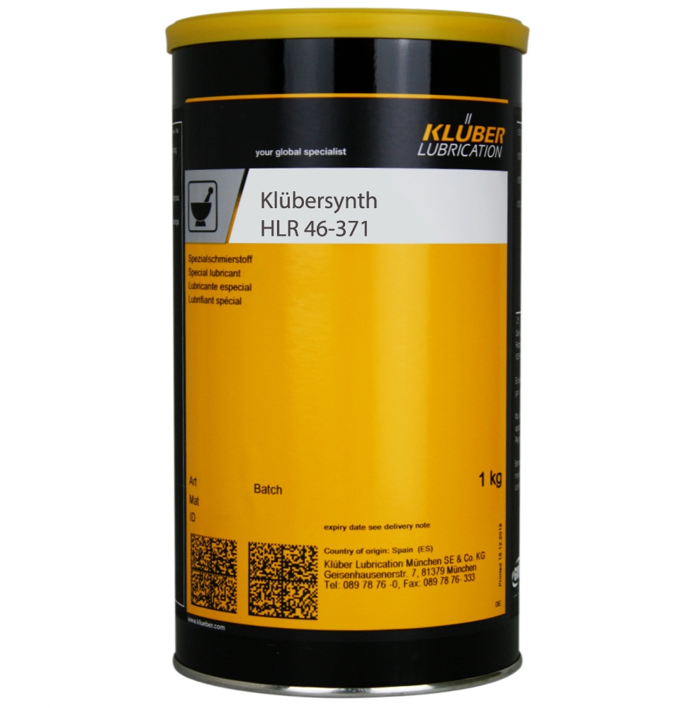 Mỡ lắp ráp Klübersynth HLR 46-371 cho rãnh trượt cao su/kim loại 1kg