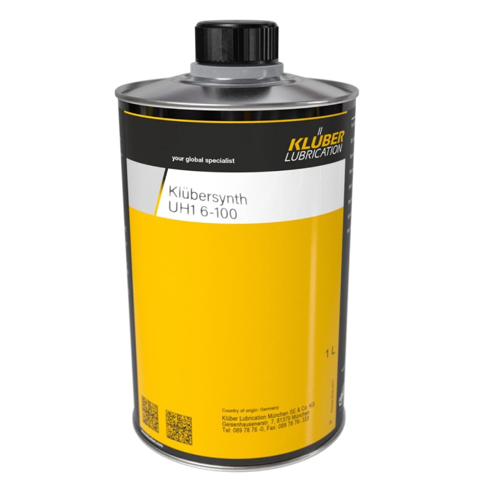 Dầu bánh răng hiệu suất cao gốc tổng hợp Klübersynth UH1 6-100 lon 1 lít