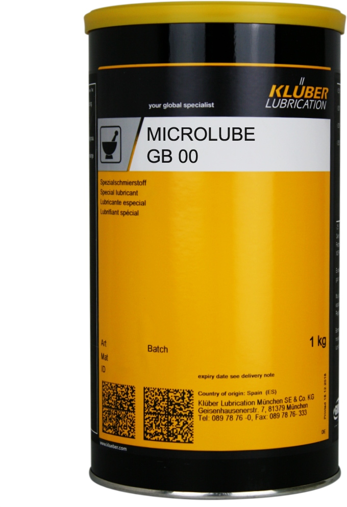 Mỡ bôi trơn gốc dầu khoáng Klüber Microlube GB 00 loại 1kg