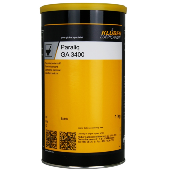 Mỡ bánh răng dạng lỏng Klüber Paraliq GA 3400 dùng cho thực phẩm hộp 1kg