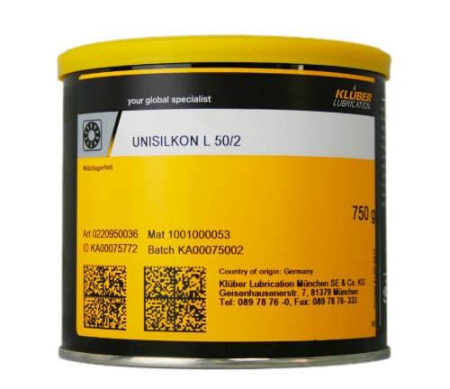 Mỡ chịu nhiệt Klüber UNISILKON L 50/2 hộp 750g