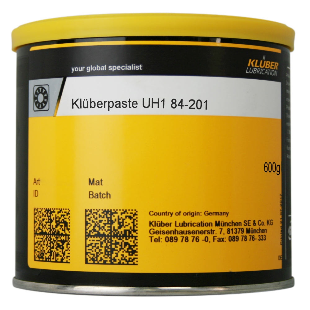 Mỡ bôi trơn và lắp ráp trắng Klüberpaste UH1 84-201 hộp 600g