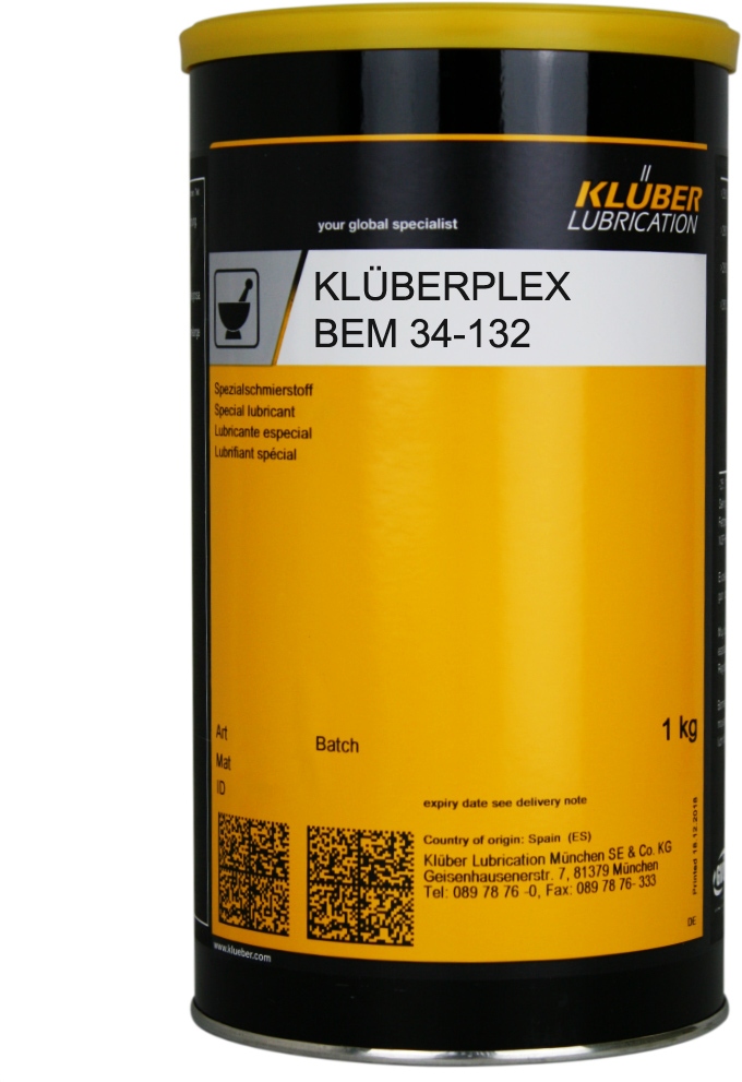 Mỡ bôi trơn chuyên dụng cho vòng bi Klüberplex BEM 34-132, hộp 1kg