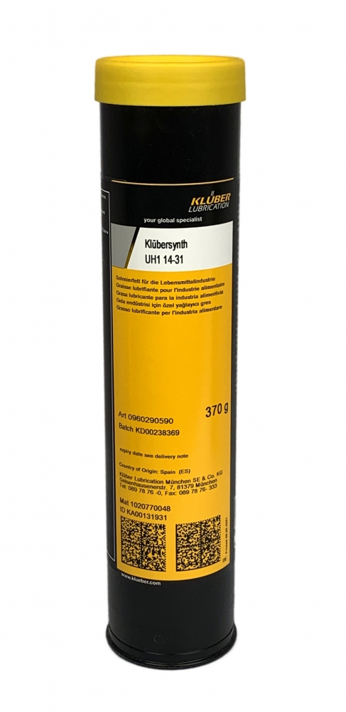 Mỡ bôi trơn Klübersynth UH1 14-31 dành cho ngành thực phẩm 370g