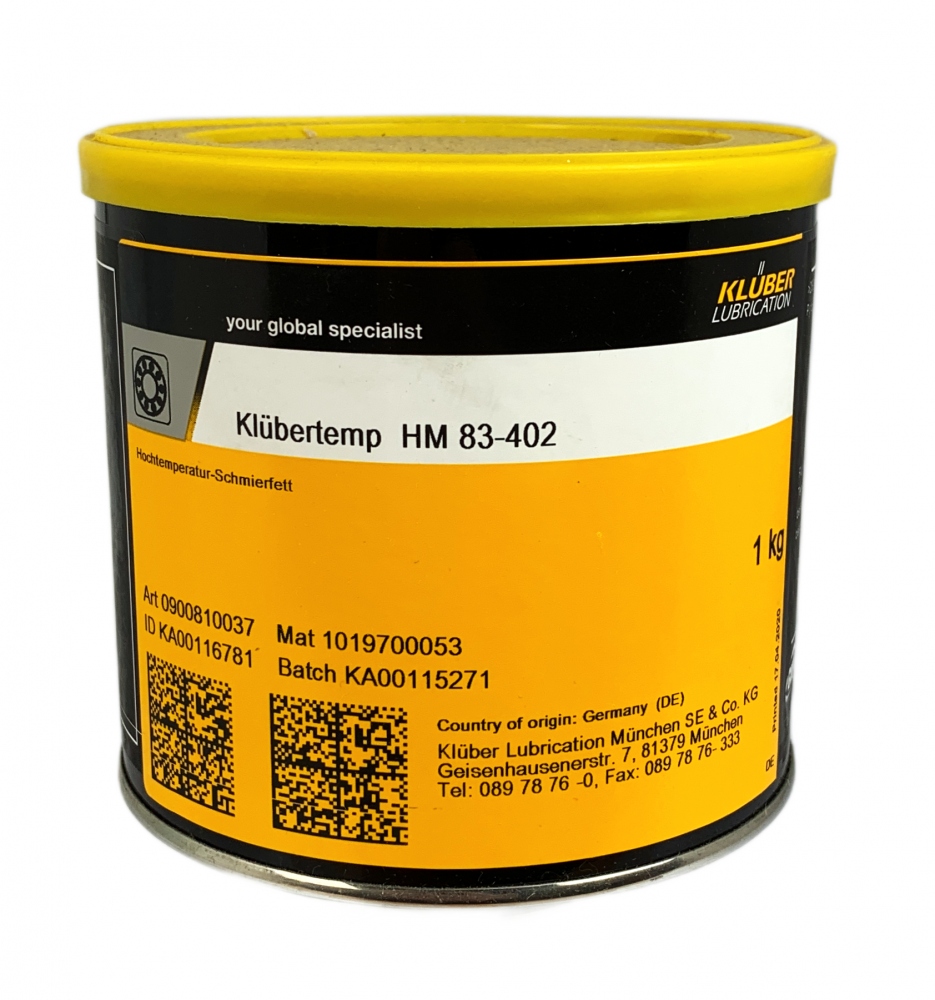 Mỡ bôi trơn dài hạn chịu nhiệt độ cao Klübertemp HM 83-402 1kg