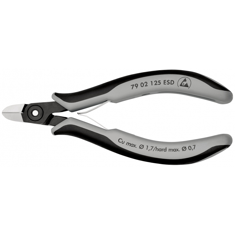 Kìm cắt cạnh điện tử chính xác Knipex 7902125ESD 125mm